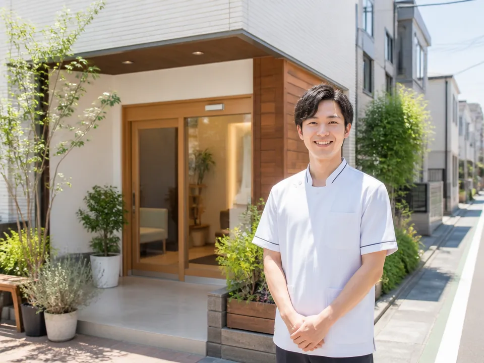 足立区保木間にある中村接骨院の外観と周辺環境