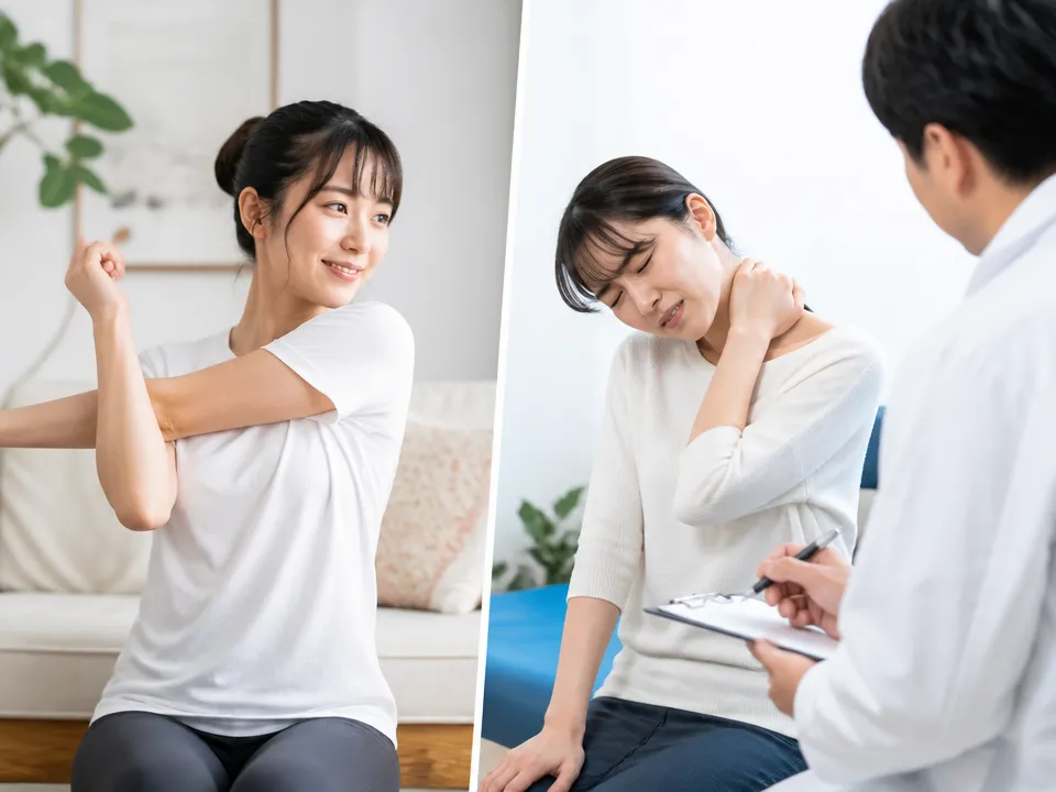 セルフケアで様子を見る肩こりと受診が必要なサインの違い