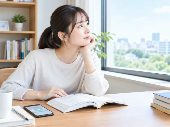 老眼トレーニングと目のマッサージを比較する様子