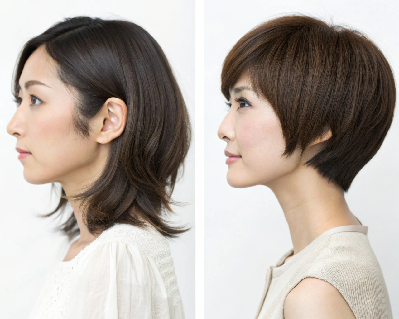 ショート ボブ ロング 髪型 名称