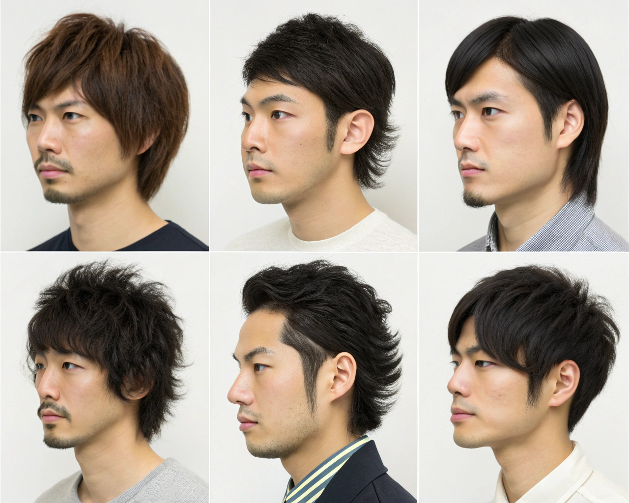 顔型別メンズヘアスタイル例