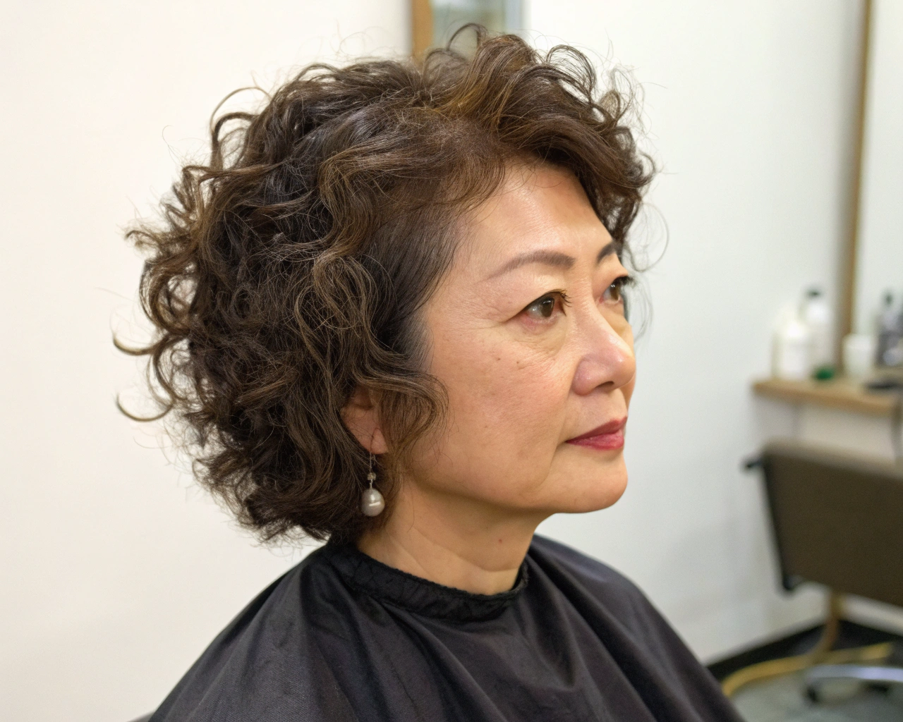 40代パーマで老けて見える髪型例