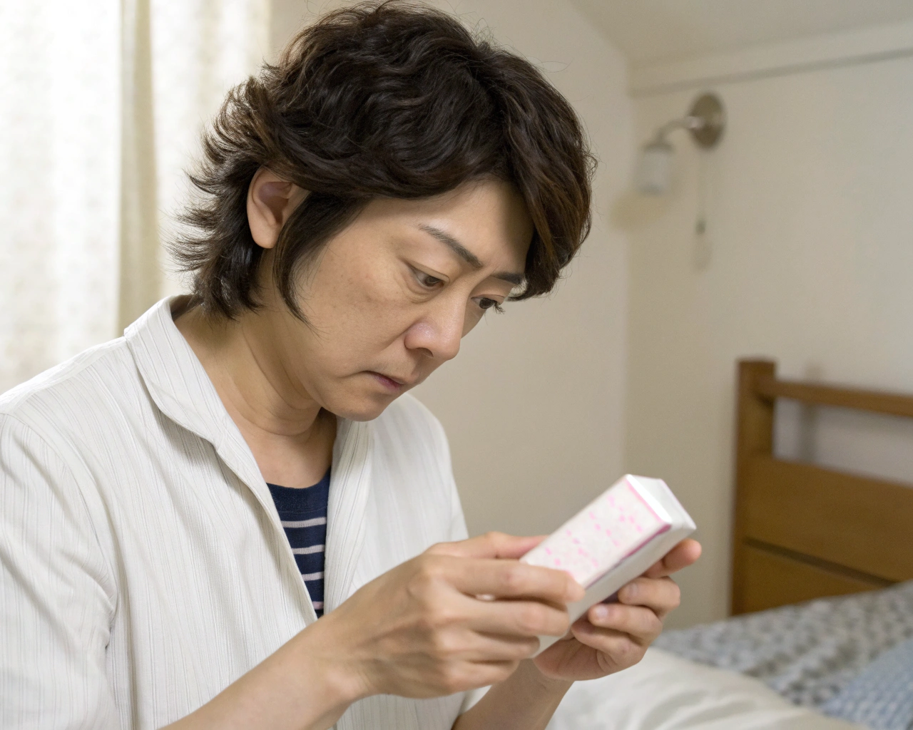 パーマ液の使用上の注意を読む人