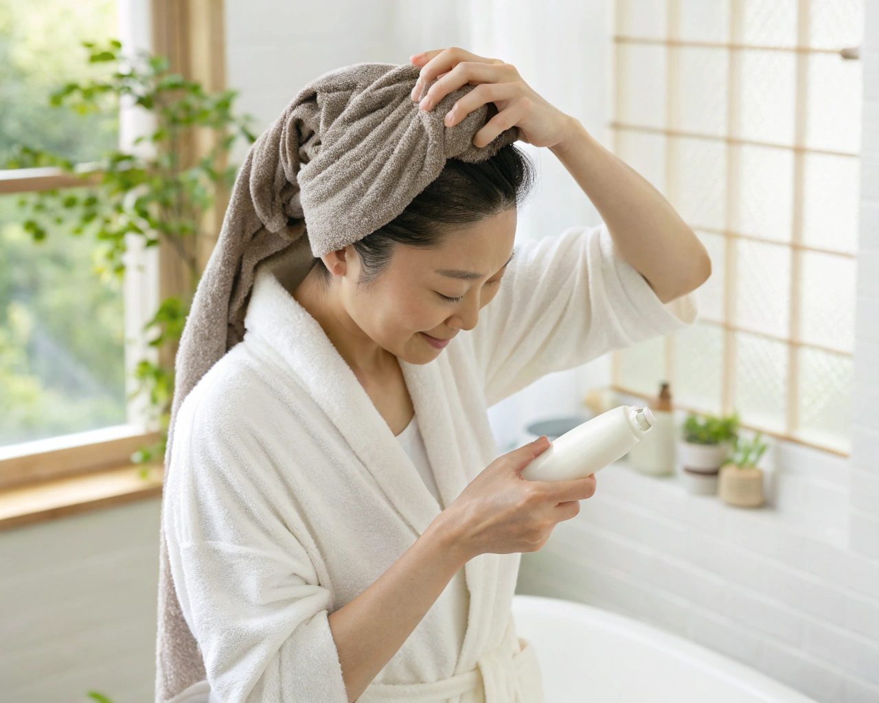 パーマ前日のトリートメント使用例
