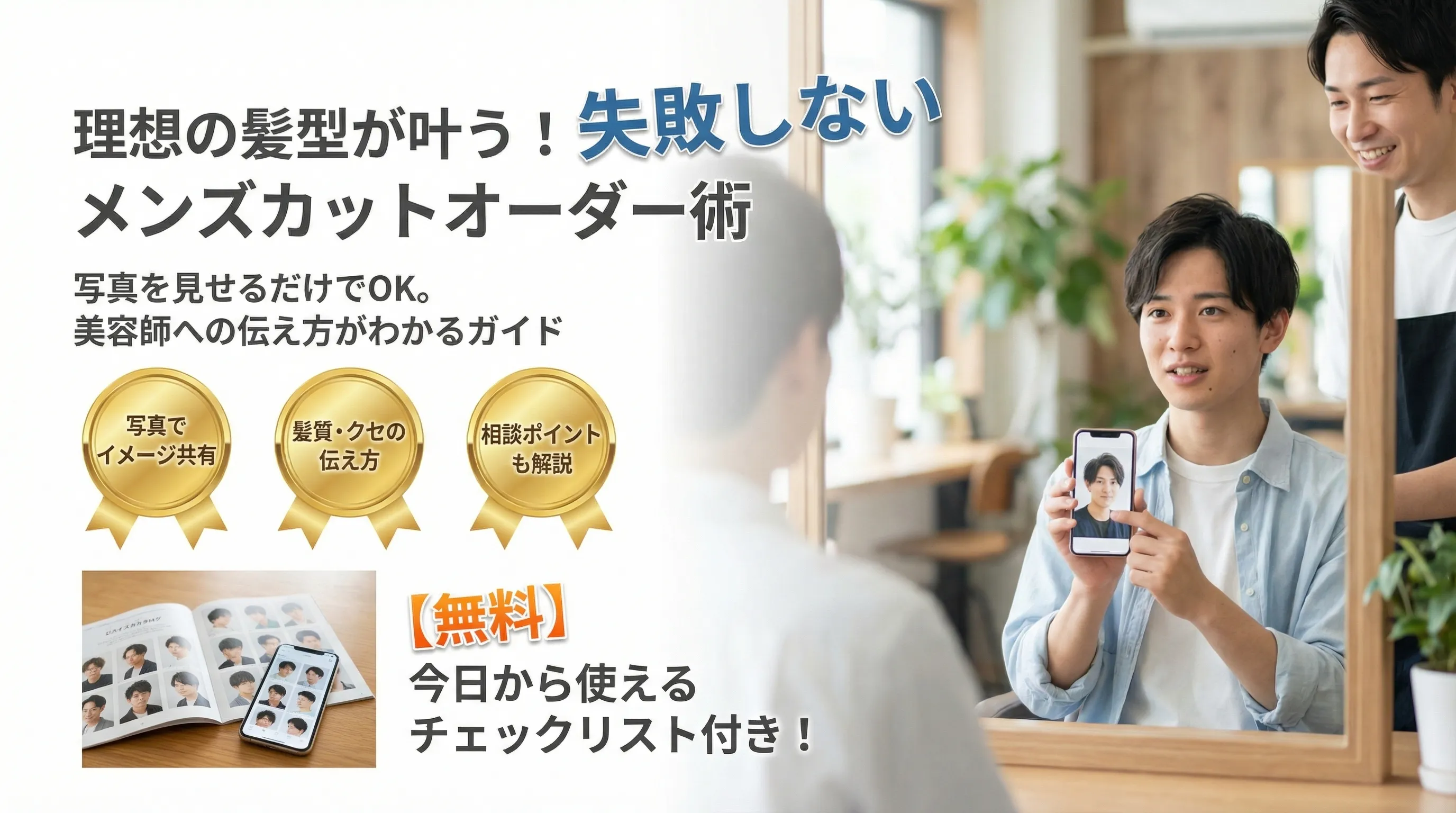 メンズカットの頼み方ガイド｜美容室で理想の髪型を叶えるオーダー方法