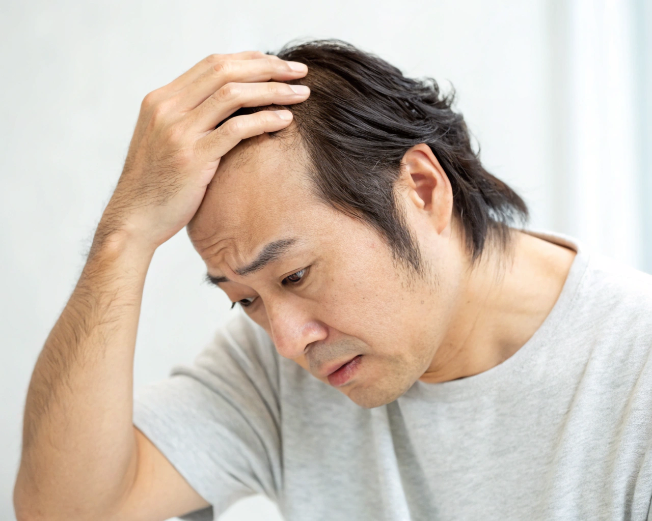 パーマによる頭皮や髪のダメージを気にする男性