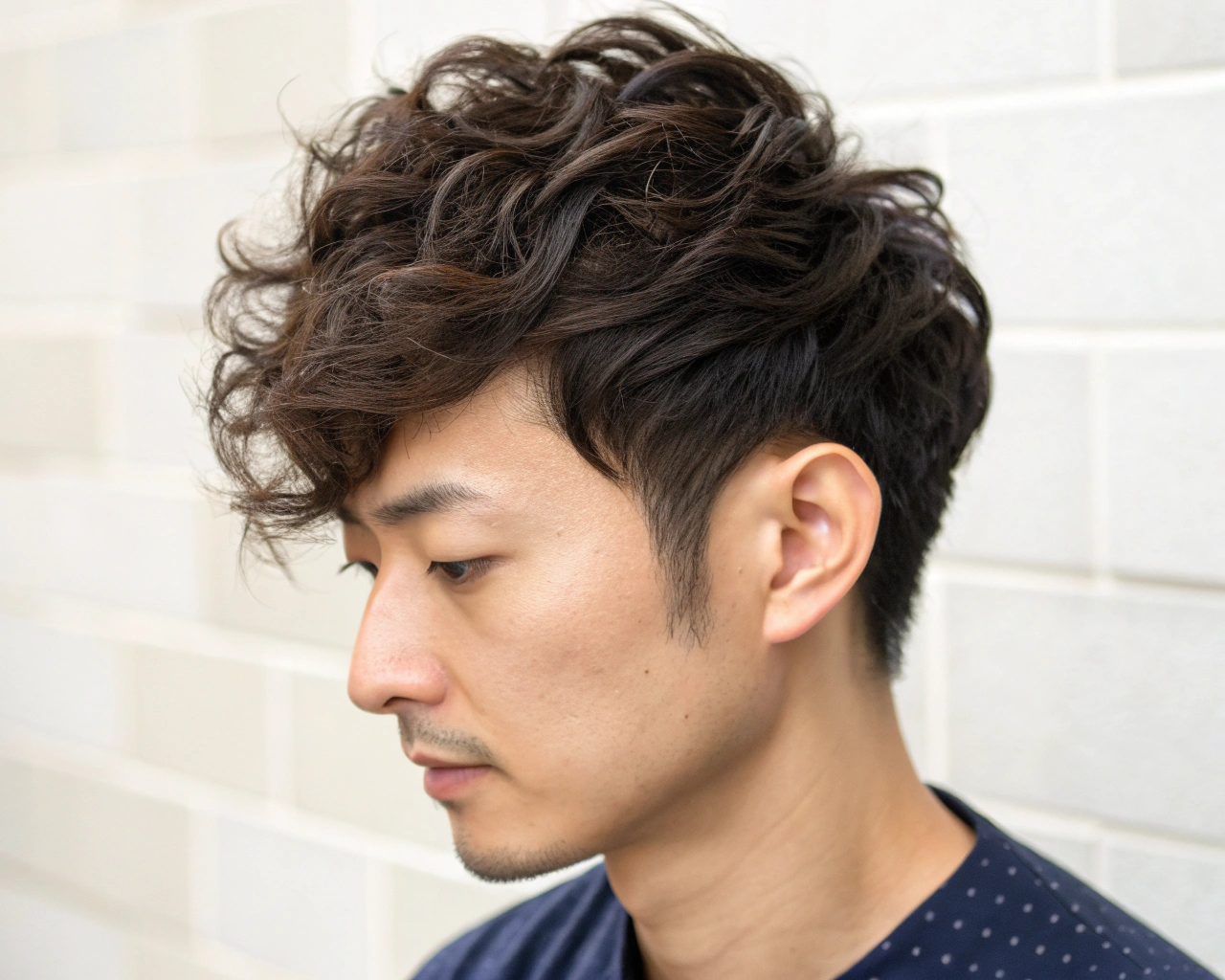 時短メンズパーマスタイルの例