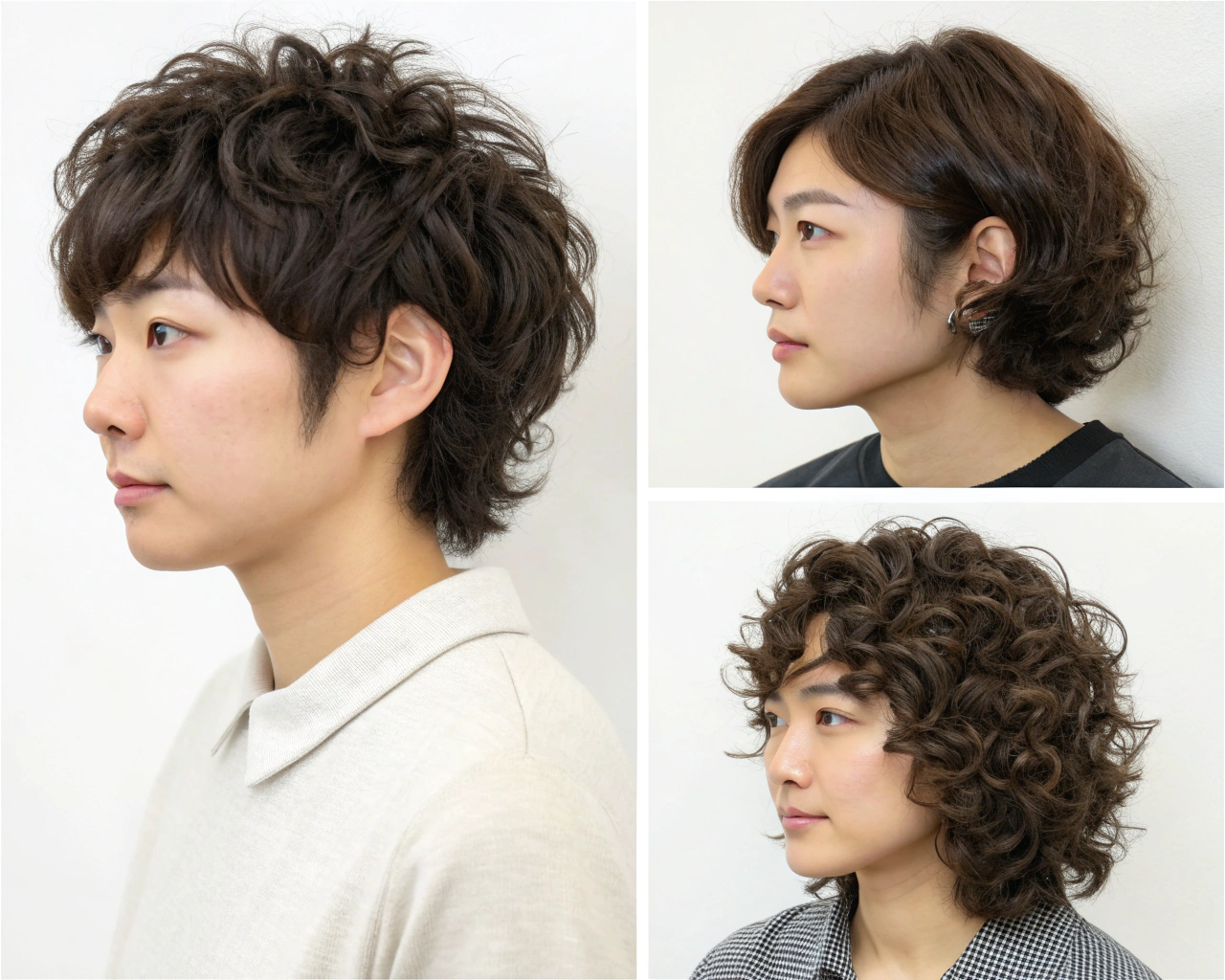 形状記憶パーマでアレンジ自在な髪型イメージ