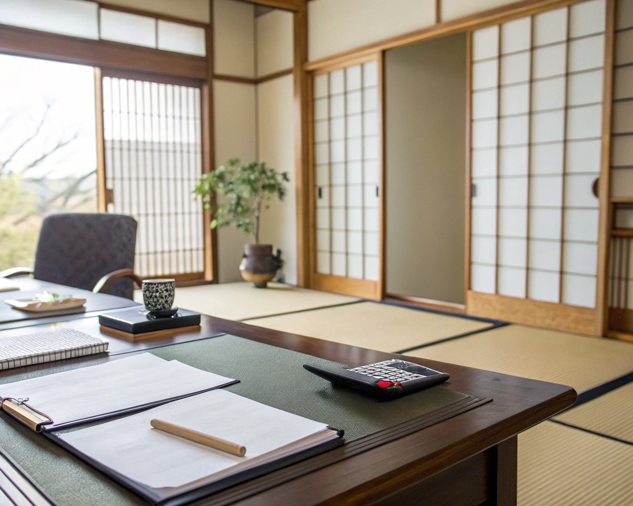 税理士との相談風景