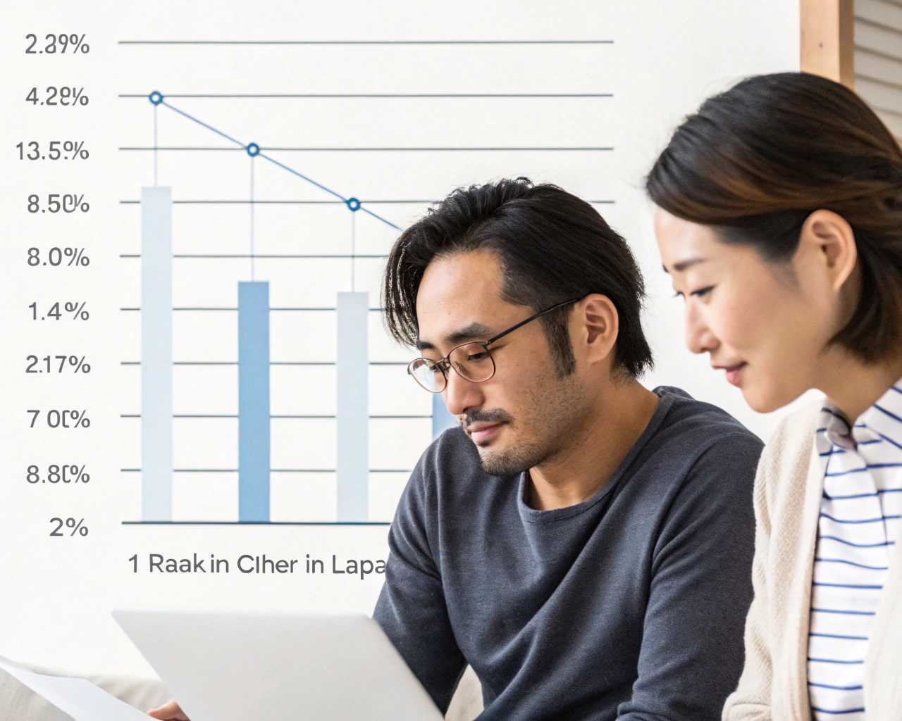 JAバンクおまとめローンの金利を他社と比較したグラフ