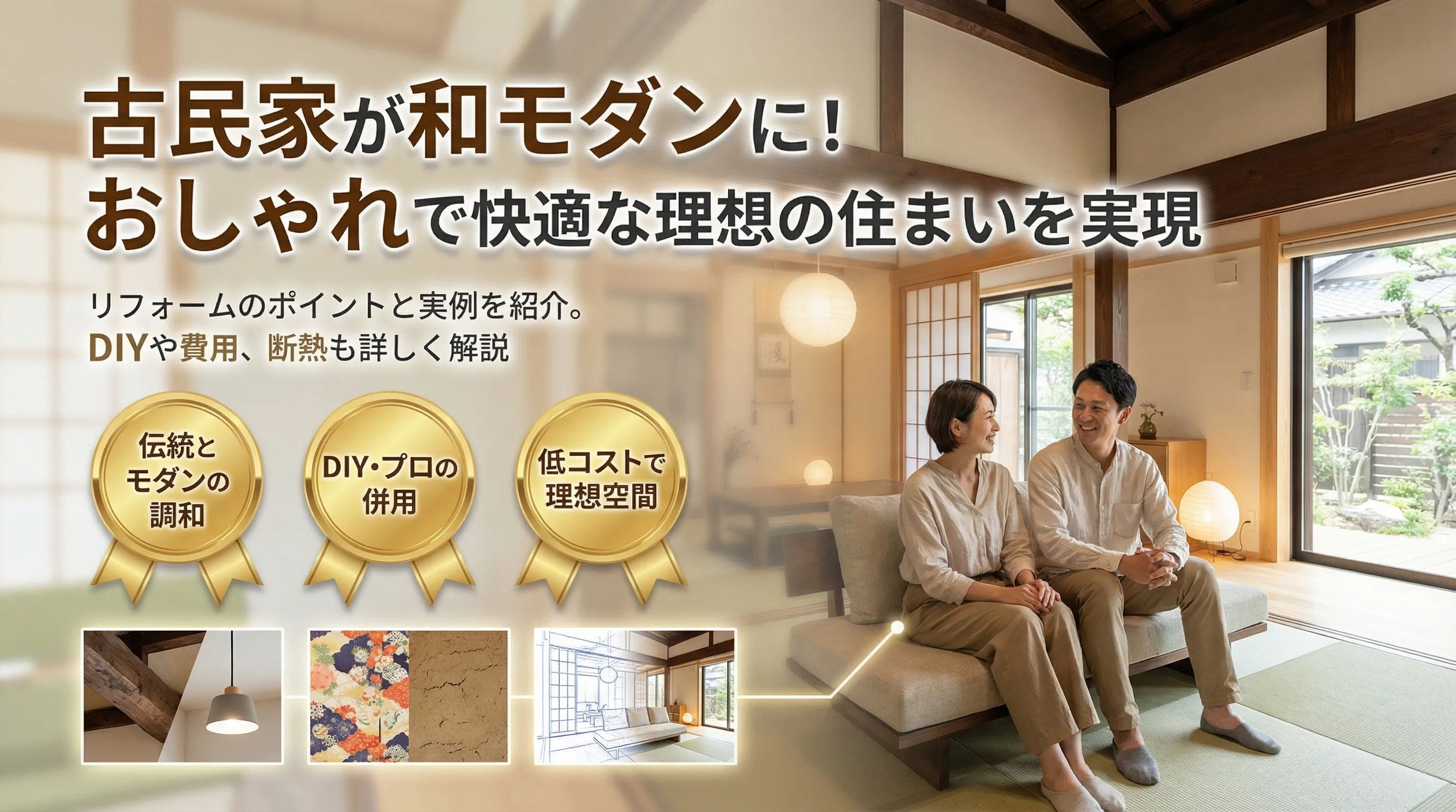 古民家を和モダンにおしゃれリフォーム｜理想の住まいを実現するポイントと実例紹介